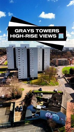 The Tower Blocks of Grays: High-Rise Perspective! 🏢🔄 | 4K Drone