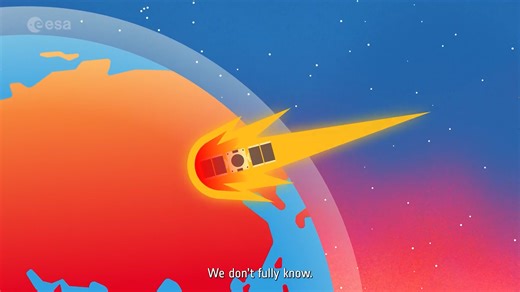 The European Space Agency's Draco mission aims to study what happens in a satellite's last fiery moments as it reenters Earth's atmosphere. Credit: European Space Agency (ESA) | Space.com