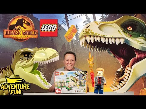 Jurassic World Dominion Lego T-Rex Dinosaur Breakout AdventureFun Toy Review!