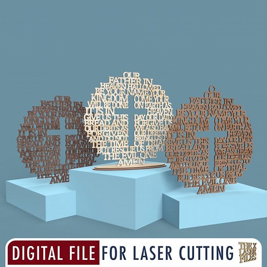 Lord's Prayer Laser Cut File – Christian Catholic Decor (digital File) - Etsy