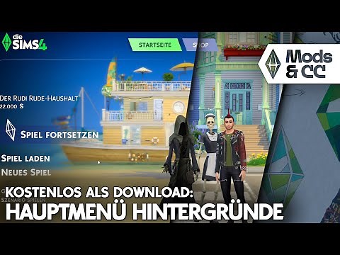 Custom main menu backgrounds 😍 The Sims 4 Main Menu Mod as download