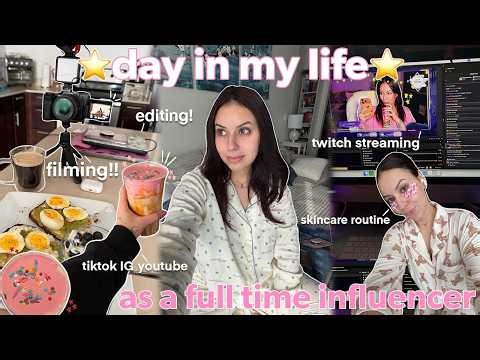 realistic day in my life 💻📲 (filming day, coffee recipe + skincare routine)