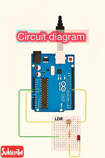 LDR Interfacing with Arduino #arduino #light #electronics #electronicsprojects #microcontroller