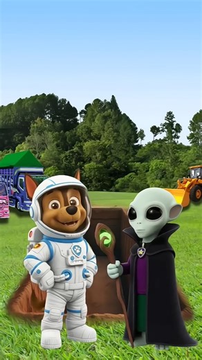 Paw Patrol Astronot memburu Alien, orang kaya mati orang miskin mati #shorts