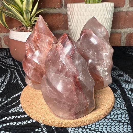 Rainbow Fire Quartz Flame – Luminous Metaphysical Crystal With Inner Light & Energy - Etsy