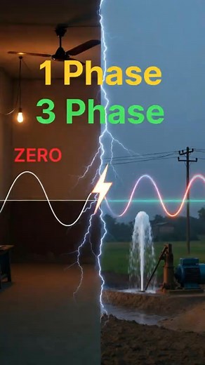 1 Phase vs 3 Phase ⚡ | Ghar me 1 Phase, Kheton me 3 Phase kyun ?
