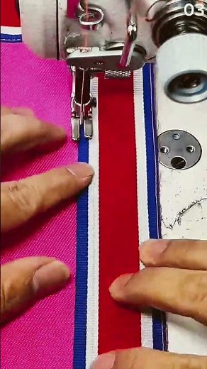 Fabric fusion in motion—precision stitching meets vibrant color 🧵✨