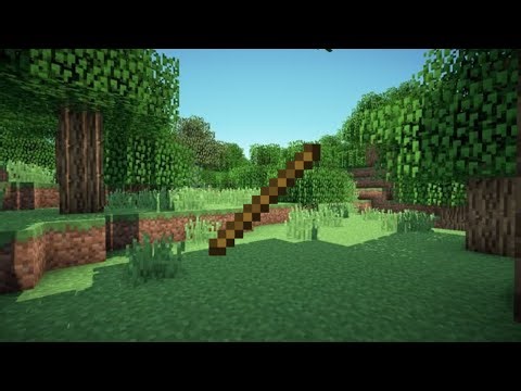 How to make stick - MINECRAFT TUTORIAL