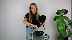 Drop humidifiers - Use for Large Rooms (Bedroom, Living Room etc.) - Ultrasonic Essential Oil Humidifier - Cool Mist (Dark Wood)