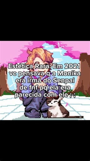 Eu achava q ela era de um mod de fnf 😭🥲 || #dokidokiliteratureclub#fridaynightfunkin#memes#monika#fy