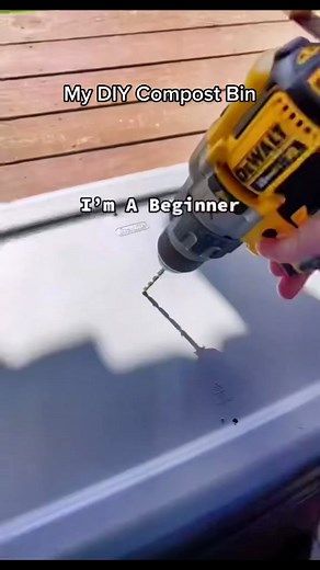 DIY Compost Bin from a Walmart Tote