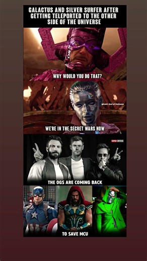 Secret Wars Confirmed? Galactus & Silver Surfer Bring Back OG Avengers 😱🔥 #marvel #avengers #shorts