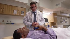 With just 5 sessions vs. the 40 needed with traditional radiation, CyberKnife® treats prostate cancer without interrupting your daily life. Watch Dr. Sean Collins, director of the CyberKnife Prostate Program at MedStar Georgetown University Hospital, explain how CyberKnife works to treat prostate cancer. | MedStar Georgetown University Hospital