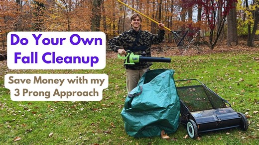 How I Do My Own Fall Clean Up - 3 Prong Approach - Save Money