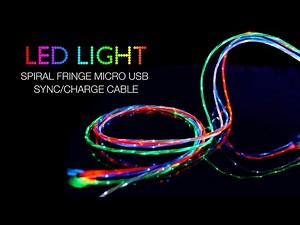 LED Light usb connector Micro USB Sync Charge Cable Smartphone Tablet laptop review