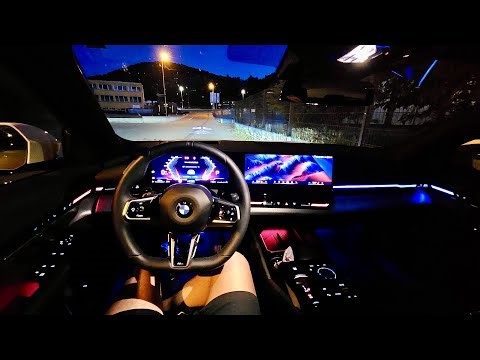 The 2025 BMW 520d Touring xDrive | 197 PS + 11 PS | EVENING POV DRIVE | ASMR