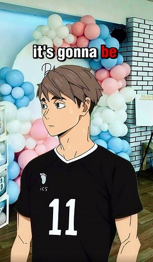 Gender Reveal👯‍♀️ Trend! - Haikyuu Skit (AtsuHina Ver.)