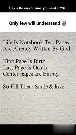 Life Is a Notebook—Fill It With Love Before It's Too Late #motivation #lifelesson #shorts