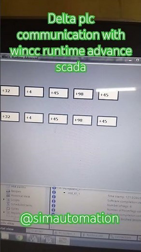 Delta plc communication with Wincc runtime advance via modbus TCP-IP @realpars @simautomation #hmi