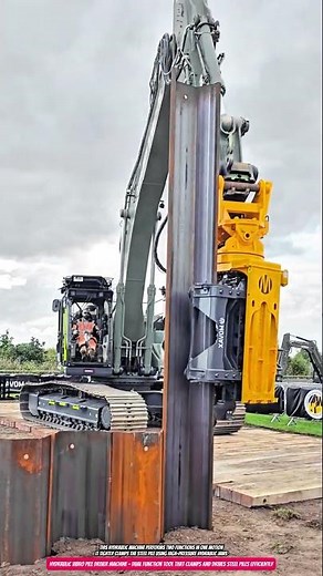 Hydraulic Vibro Pile Driver Machine – Dual Function Tool That Clamps and Drives Steel Piles