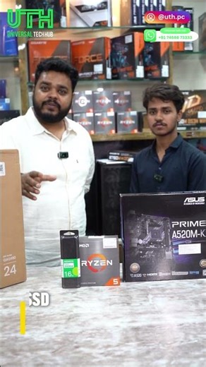 50K PC Build For Editing | Ryzen 5 5600G | Ram 16GB | SSD 500GB | PSU 500W | BenQ GW2490 #editingpc