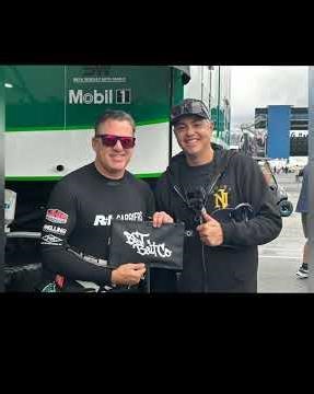 Gifting Tony Stewart a handcarved Double Agent! #bassfishing #nhra #topfuel #handmadelure #nascar