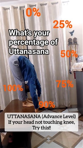 Advance Uttanasana at home #yoga #shorts