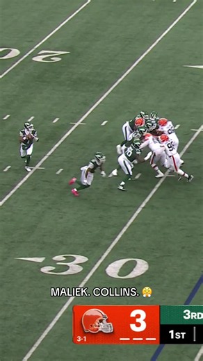 MALIEK🗣️🗣️🗣️ Tune in to #CLEvsNYJ on @CBS Sports #browns #highlights #maliekcollins #sack