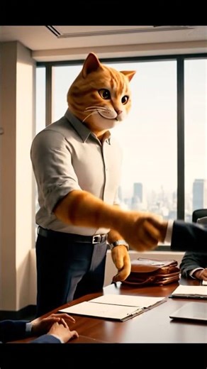 Businessman_cat_deal_done☑️ #catshortstory #catstory #viralvedio #fypシ #catvideos #kitten #funny-cat