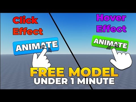 How to Add Hover & Click Effects in Roblox Studio (FREE model 2024)