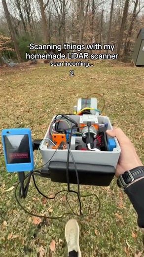 Scanning things with my LiDAR scanner I’m building #lidar #robotics #ros2 #3dscanning