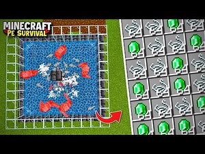 I Built Best AUTOMATIC String + Emerald Farm in Minecraft Pe 1.21+