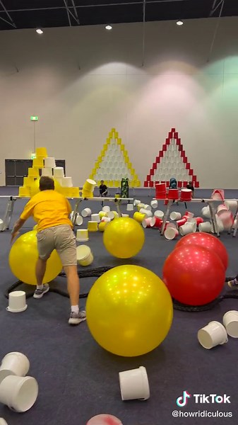 Bucket Tower Demolition Racing Is HECTIC!