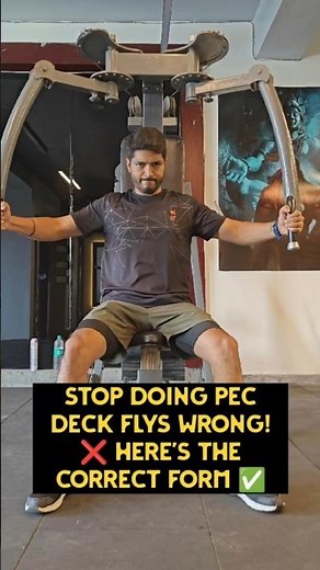 How to Do Pec Deck Flys Properly | Chest Workout Tips 🔥