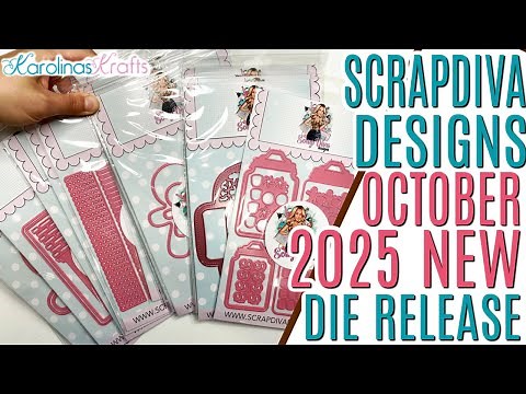 NEW Scrap Diva Designs Release OCTOBER 2025, Paper Craft Dies Haul, New Christmas Dies Haul
