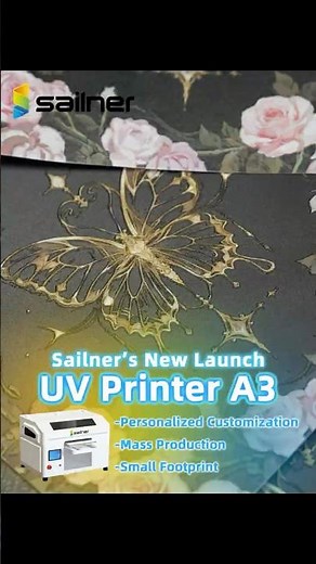 2.5D UV Printer for Small Business with Sailner Desktop UV Printer A3