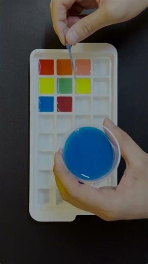 Watch This Light Green Mix! 😍🍏 #colormixing #satisfyingart #colortheory