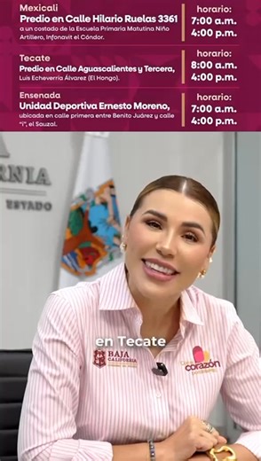 El Gobierno de Baja California, a través de las Caravanas de Salud Móviles, pone al alcance de tu familia atención médica gratuita en Mexicali, Tecate y Ensenada esta semana, del 17 al 20 de septiembre. En este video entérate de las ubicaciones. | Codice Periodico | Facebook