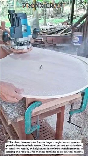Perfect Round Wood Cutting with Router | Efficient Woodworking Technique