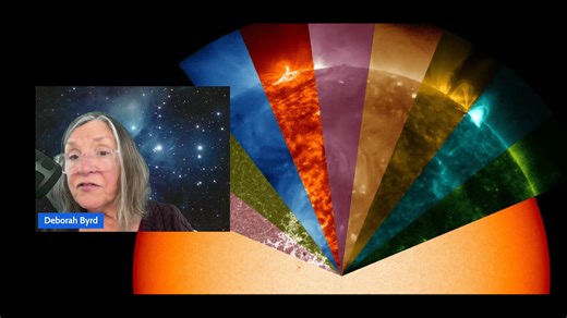 NASA’s sun-observing Solar Dynamics Observatory (SDO) is currently in an eclipse season — a twice-yearly event in which Earth passes between SDO and the sun. In SDO images, you see a dark curve crossing the sun's face. And it's not the moon, and not a solar eclipse as we see from Earth. It's an eclipse of the sun by Earth, as seen from space. EarthSky's Deborah Byrd will show images of what SDO sees, and explain what the images show — and what they don’t show — and why perspective matters in ast