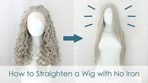 Stylist Lissyfishy Cosplay Wig was a super-curly lace front prototype that we thought would be perfect for this tutorial! Use this method of straightening if your wig has a lot of product in it or if you're using a cheap ebay wig that would fry with an iron. | Epic Cosplay Wigs