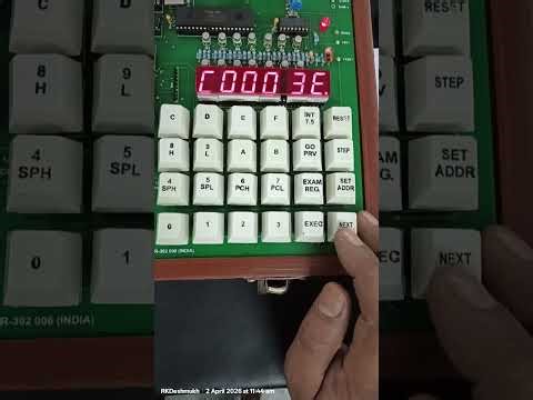 Intel 8085 Microprocessor program Addition Two 8 bit number #rkdelex @RKDElectronics 