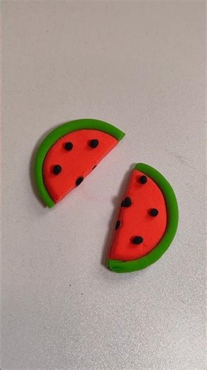 How to make watermelon using clay #clayvideos