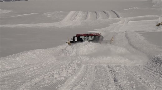 WATCH: Timberline Lodge "Farms Snow" For Summer Skiing And Boarding