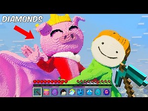 MineCraft but YouTubers are Custom Diamonds