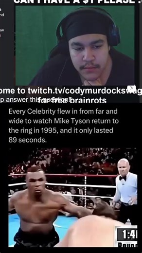 Mike Tyson returned to boxing in 1995