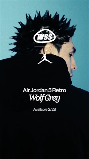 Wolf Grey colorway got us HOWLIN’. Cop the new Air Jordan 5 Retros. Available 2/28 at WSS. #ShopWSS #Shoes #wolfgrey #Sneakerhead #jordan5