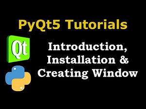 PyQt5 Tutorial - Introduction & Installation To PyQt5 | Create GUI Window
