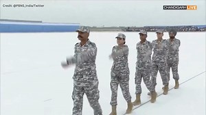 #VIDEO | New Combat Uniform of the Indian Air Force unveiled. Video credit: PBNS_India/Twitter #india #indianairforce #IndianAirForceDay | GPlus