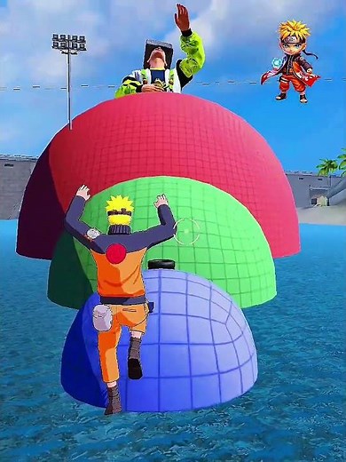 🔥 Naruto vs Saitama, Gojo & Titan – Impossible Win? 😱 #naruto #animebattle #saitama #gojo #shorts